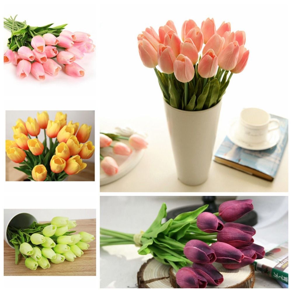 Applique Tulips from different materials Applique Tulips from different materials