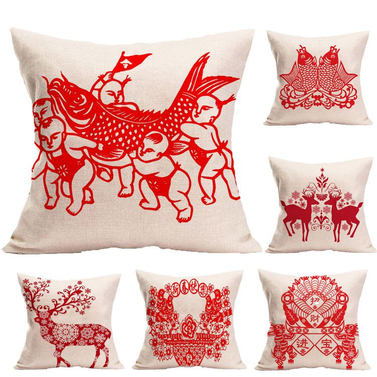 Decorative Throw Pillow Cover For Red Spring Festival Lunar New Year Mesmerizing Clear Plastic Throw Pillow Covers Decorative Throw Pillow Cover For Red Spring Festival Lunar New Year Mesmerizing Clear Plastic Throw Pillow Covers