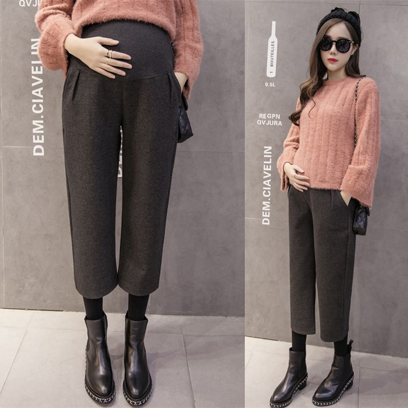 In the Spring of the New Korean Maternity Baggy Pants Female Nine Pants