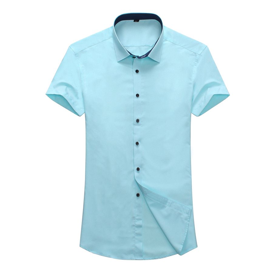 2019 Summer Mens Short Sleeve Button Down Shirts 4x En'S Dress Shirts ...