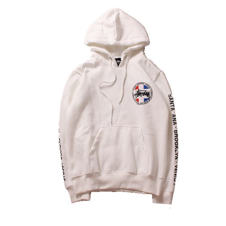 stussy moletom com capuz world tour flags