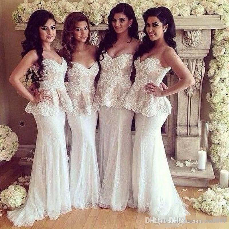 peplum bridesmaid dresses