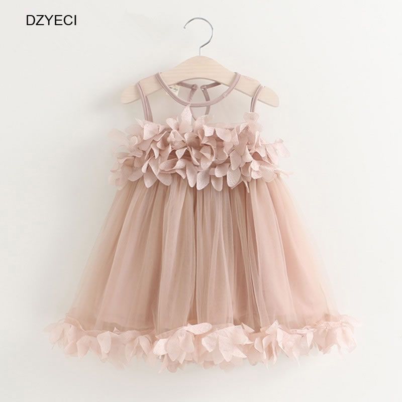 Acquistare Fashion Petal Abiti Floreali La Neonata Costume Vestiti Abiti  Estate Bambini Senza Maniche In Pizzo Principessa Damigella Donore  Cerimonia Kid Economico | Consegna Veloce E Qualità | DHgate Italy