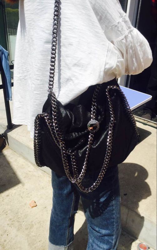 stella mccartney bolsa logo strap