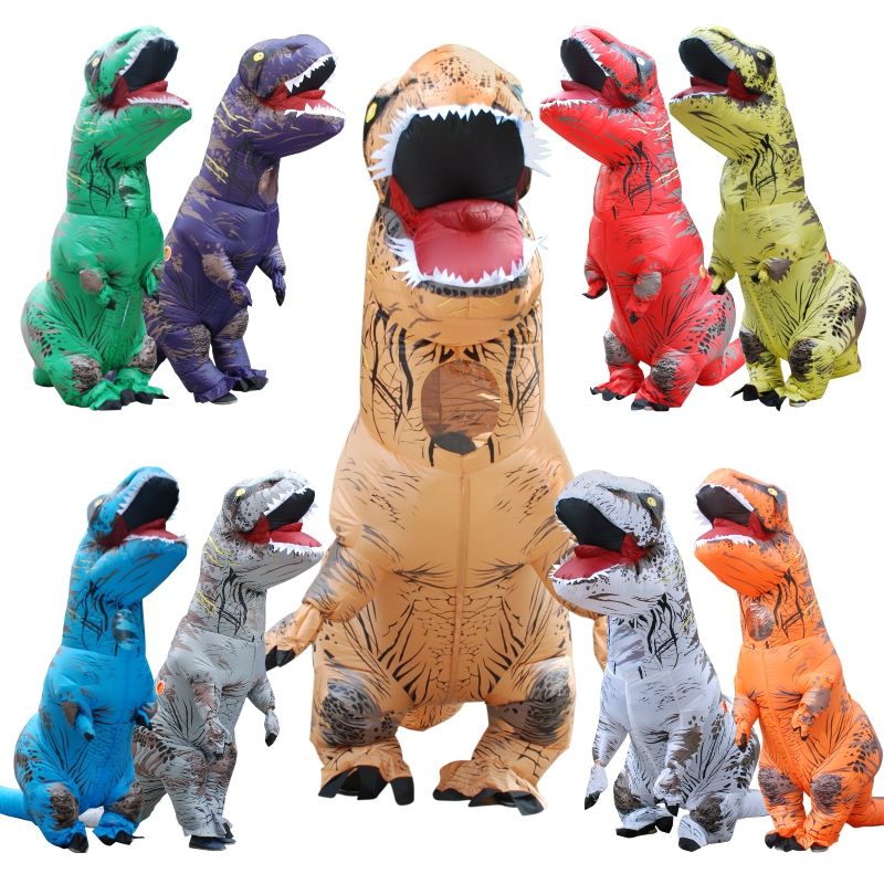 giant inflatable t rex dinosaur costume jurassic world park blowup dinosaur halloween inflatable costume party mascot costume for adult halloween costumes