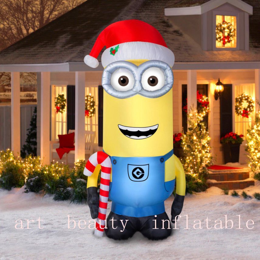 10ft Big Inflatable Minion Christmas Yard Decoration Inflatable Minion
