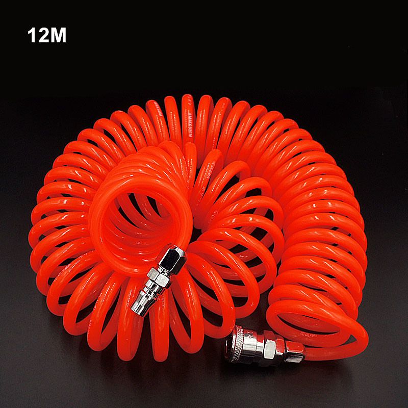 2019 Pneumatic Tube Spring Pipe PU Air Hose 12M High Pressure Hose With