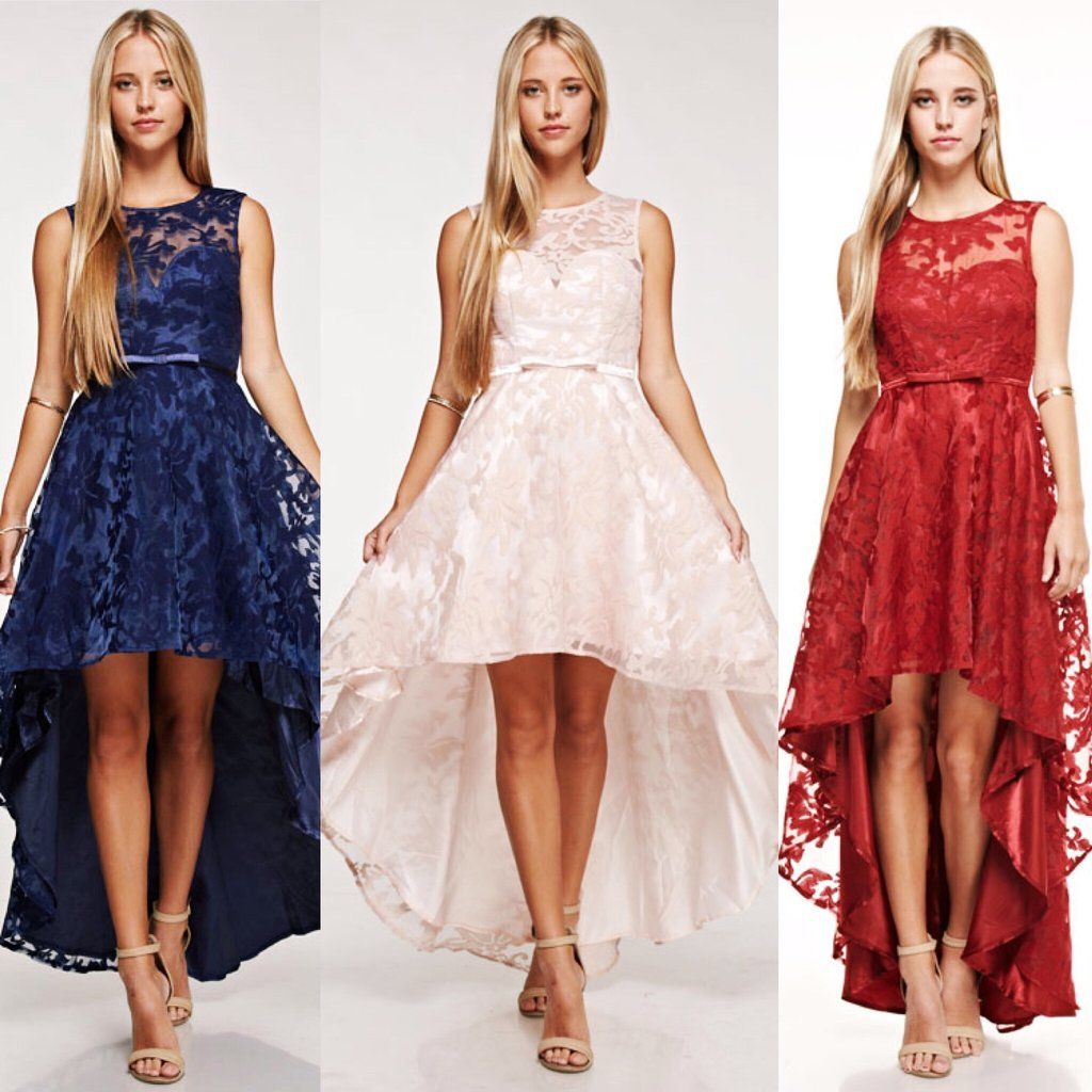 bridesmaid dress short front long back