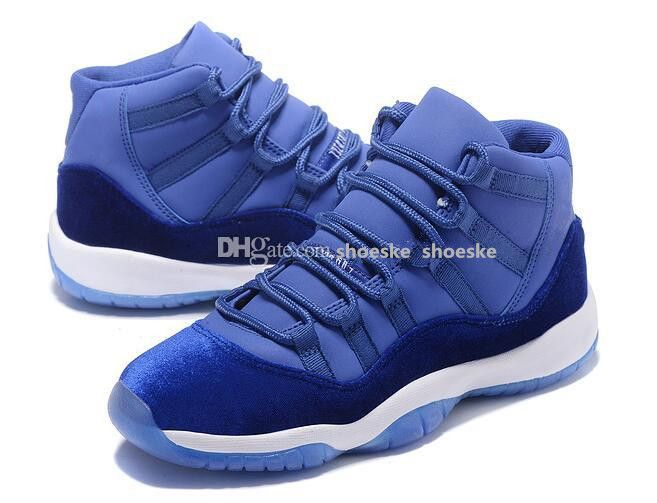 velvet 11s blue