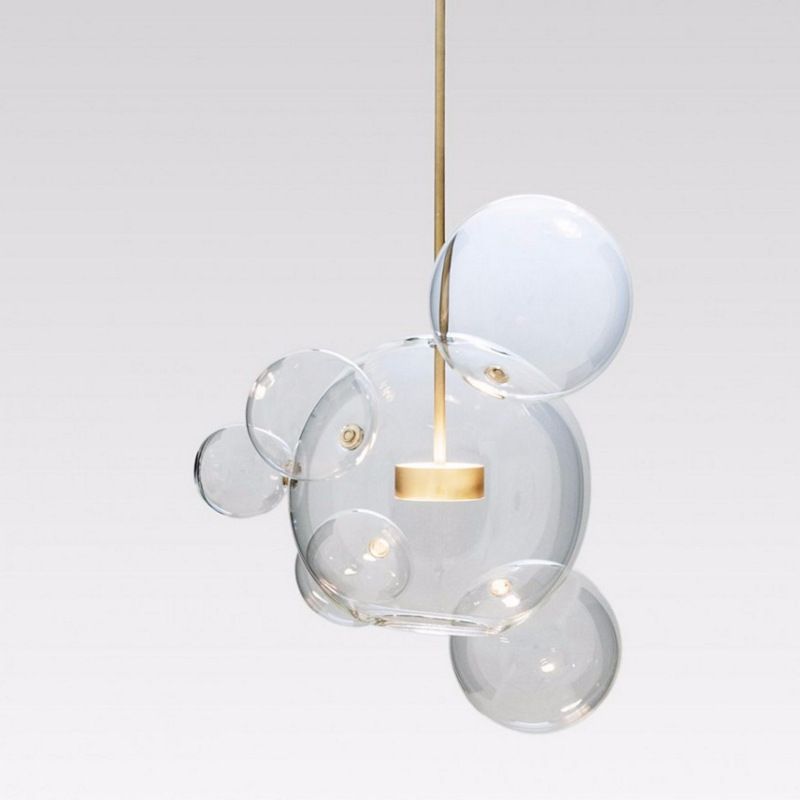 Modern Clear Glass Bubble Ball Led Pendant Light Fixtures Bolle Lamp Modern Clear Glass Bubble Ball Led Pendant Light Fixtures Bolle Lamp Globe Lighting Re