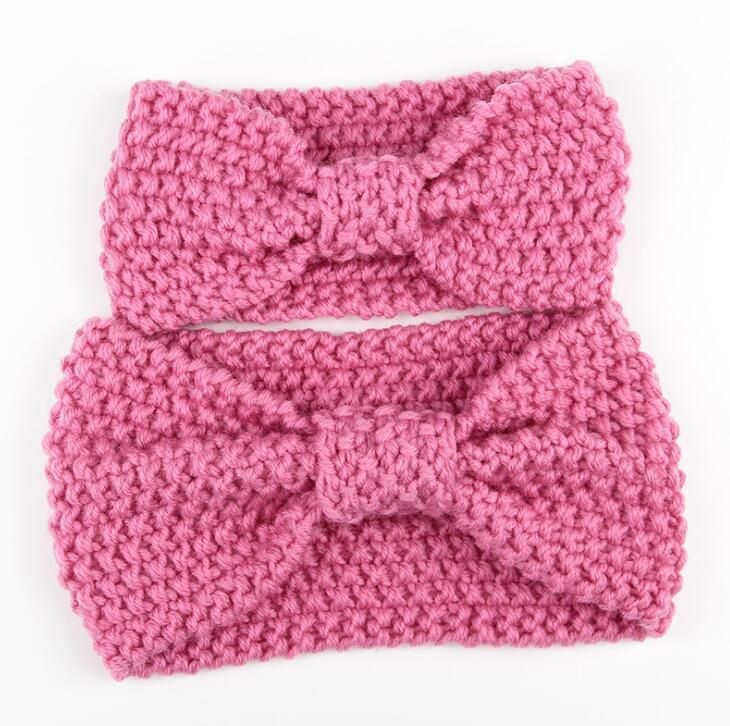 Acheter Pas Cher Hiver Au Crochet Chaud Tricote Bandeau Pour Maman Et Bebe Cadeau De Noel Pour Adulte Et Bebe Dhl Livraison Gratuite Du 2 66 Fr Dhgate