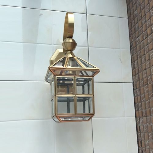2019 Classic Small House Vintage Outdoor Wall Sconces 110v 220v All 2019 Classic Small House Vintage Outdoor Wall Sconces 110v 220v All Copper Glass Light E27 Living Room Corridor Led Lamp From Royallamps