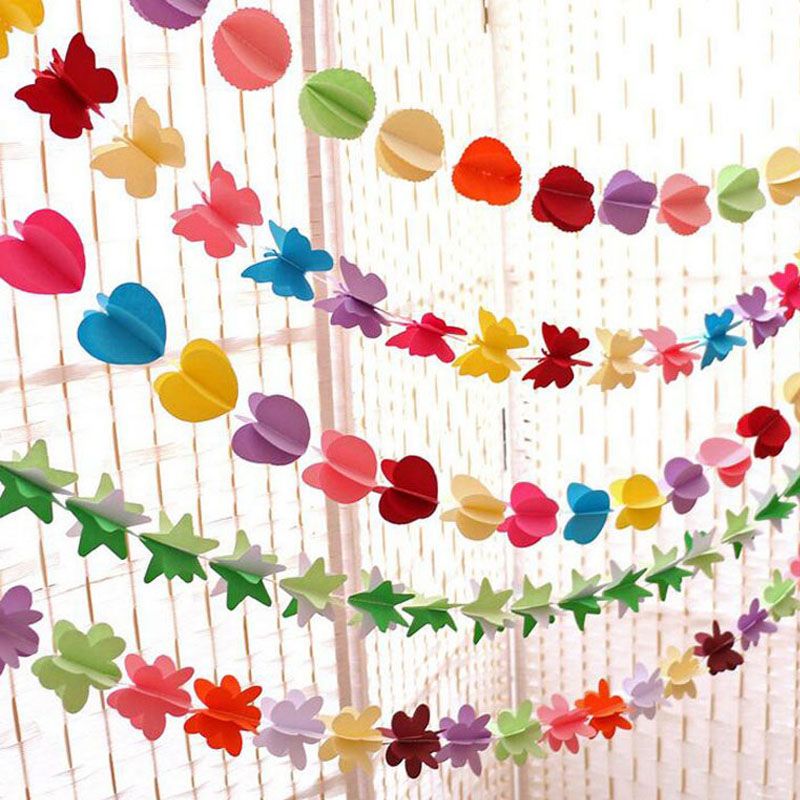 3d paper garland