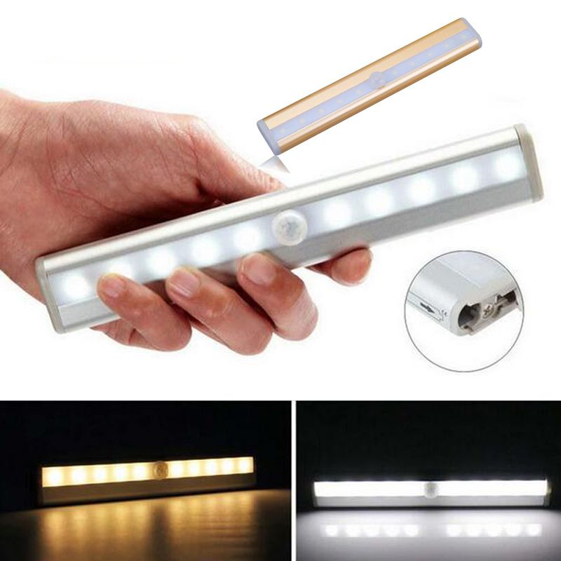 Whole Portable 10 Led Pir Sensor Wireless Motion Sensing Wall Whole Portable 10 Led Pir Sensor Wireless Motion Sensing Wall Closet Cabinet Night Light With Magnetic Strip Stick On Anywhere Battery Operated By