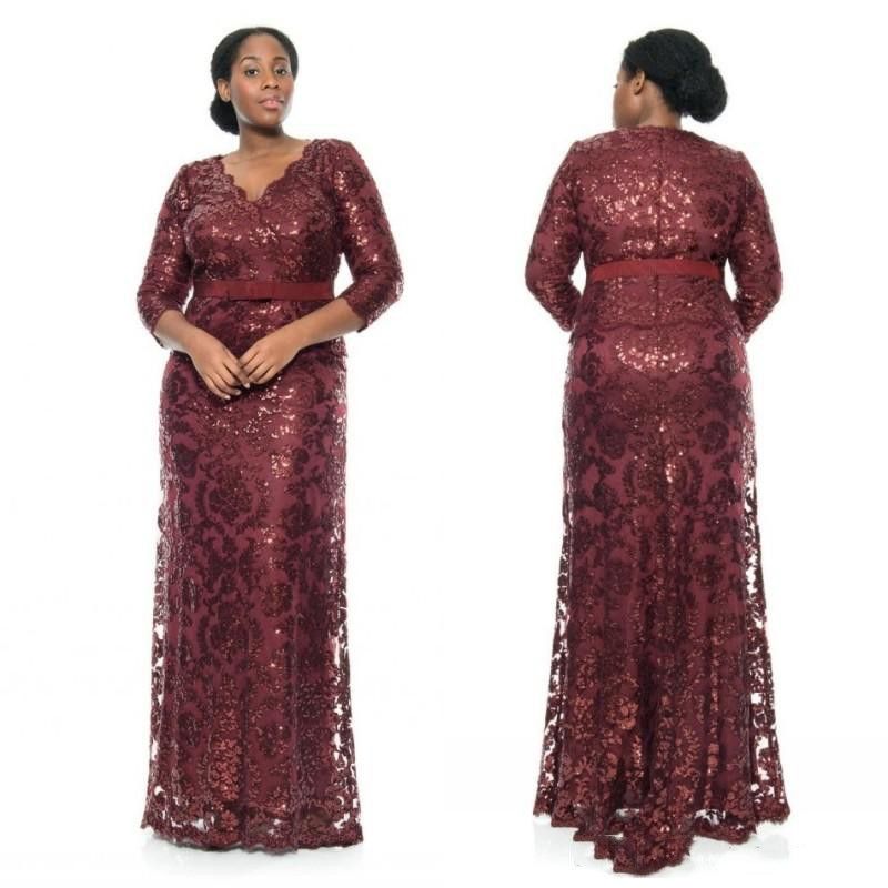 burgundy sequin dress plus size