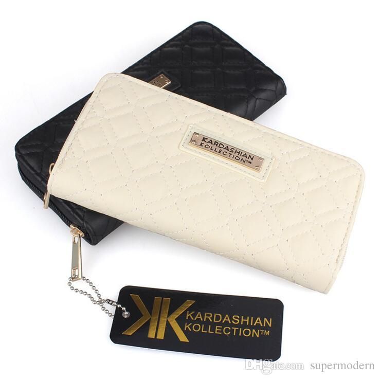 Fashion KK Wallet Long Design Women PU Leather Kardashian Kollection High Grade Clutch Bag