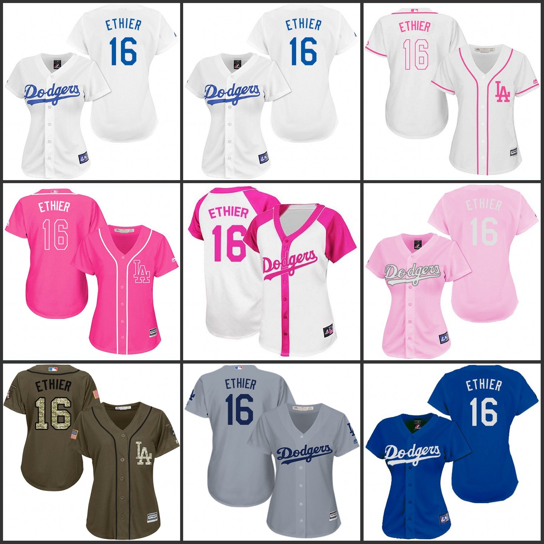 pink womens dodgers jersey