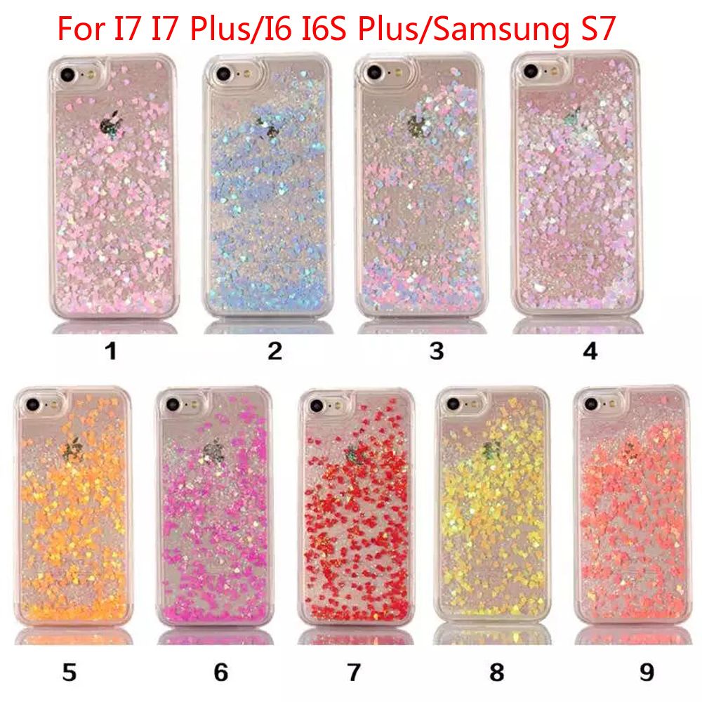 2016 Fashion Wholesale Transparent Liquid Cell Phone Case Glitter Star