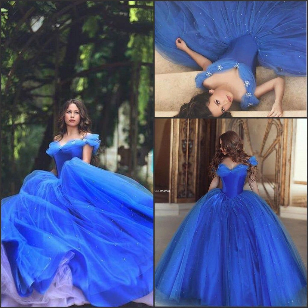 royal blue masquerade dress