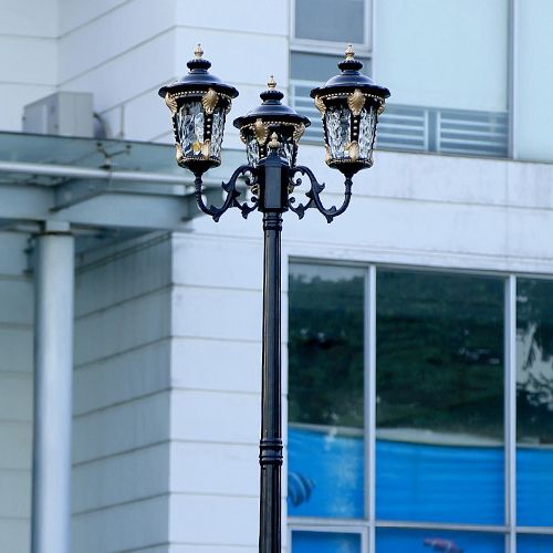 Led Garden Lights Lawn Light European Street High Pole Led Garden Lights Lawn Light European Street High Pole Lighting Landscape Black Shell For Villa Hotel Decoration