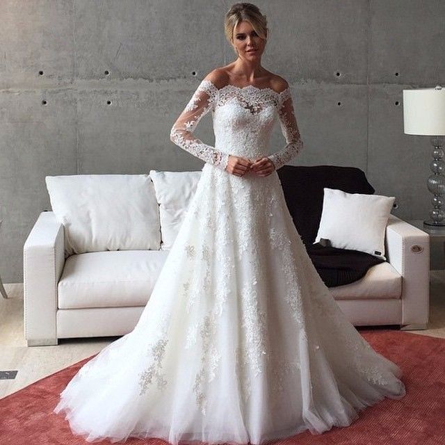 long sleeve western wedding dresses