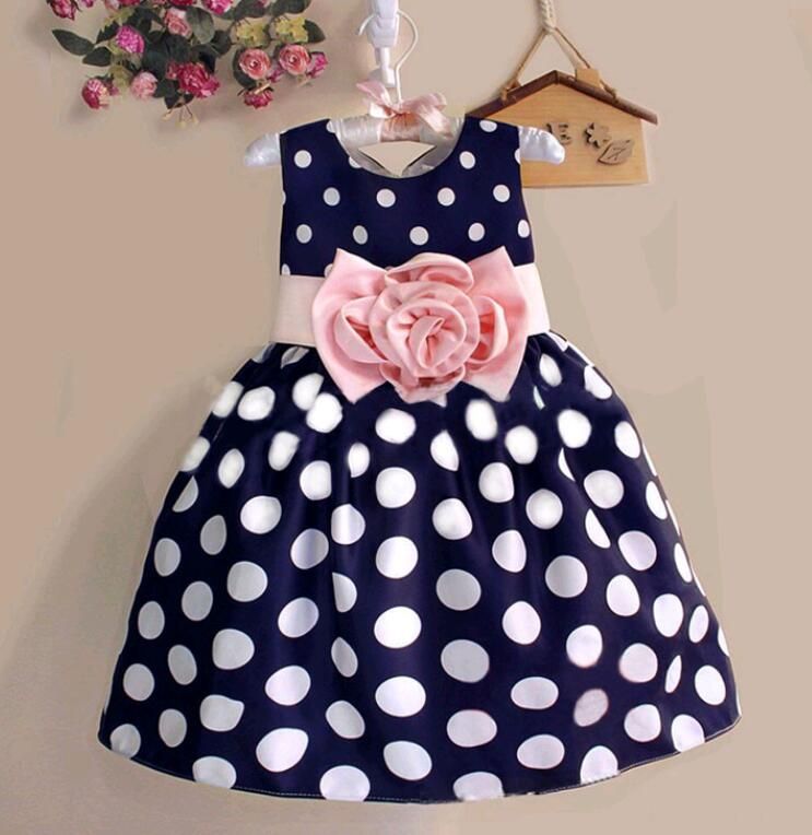 black and white polka dot baby dress