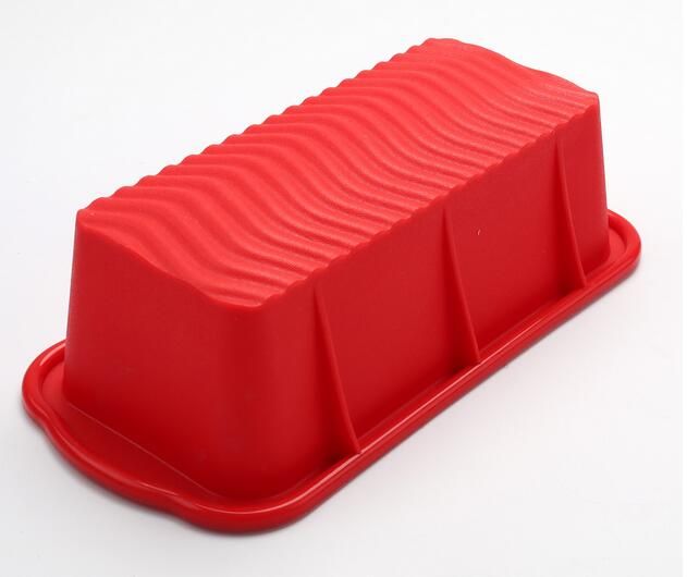 평방 사각 모양 더블 컬러 실리콘 케이크 몰드 DIY 제빵 및 과자 도구 25 * 12 * 7.5CM