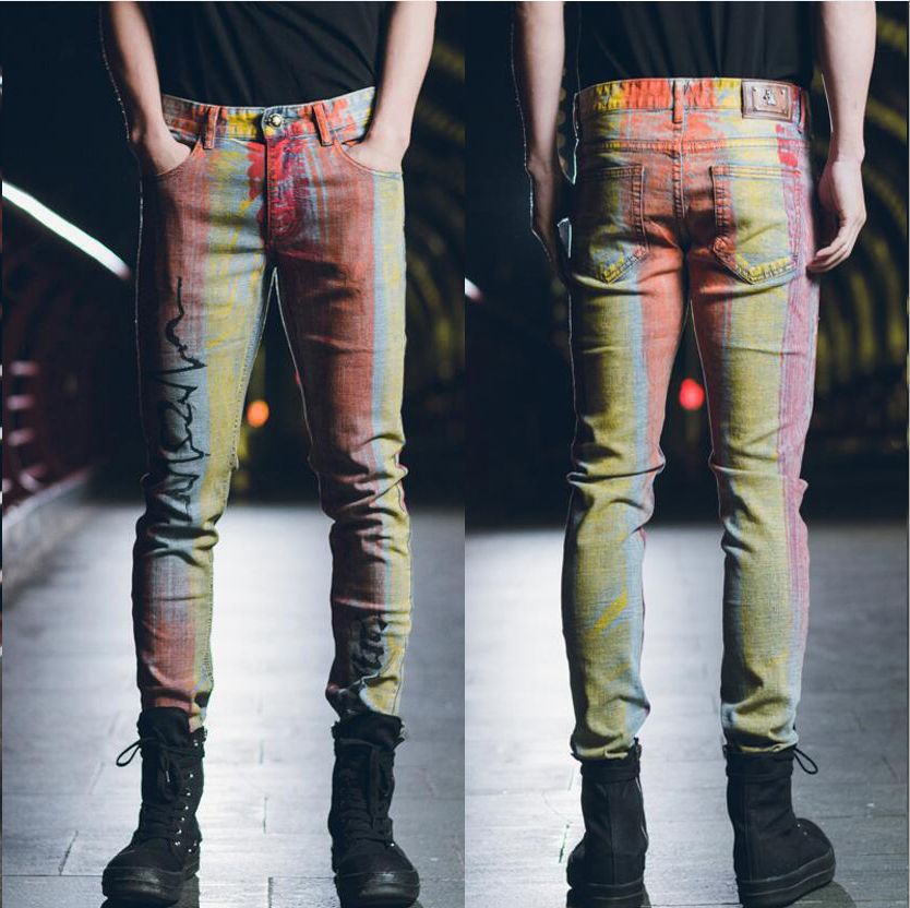 painted jeans mens