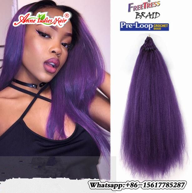 1pack synthetic fiber pre loop yaki straight