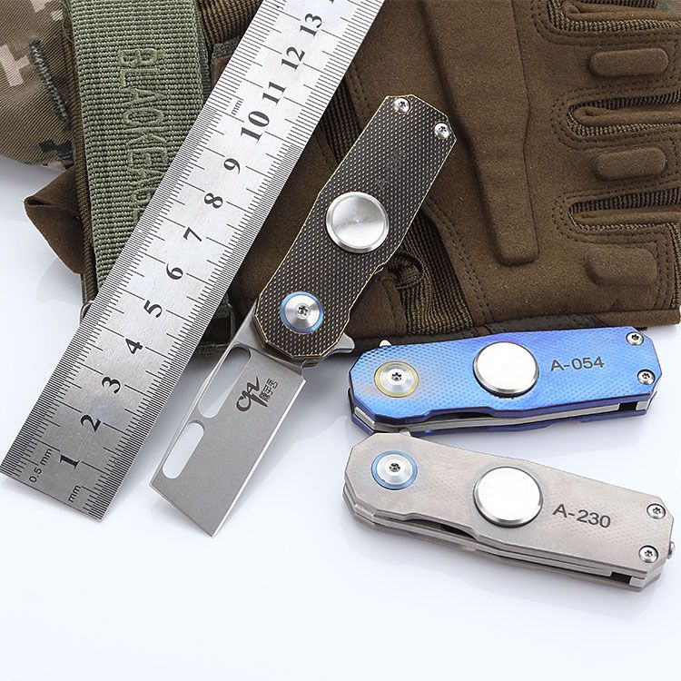 K8075 2 in 1 Folding Knife And Fidget Spinner With S35VN Blade CH