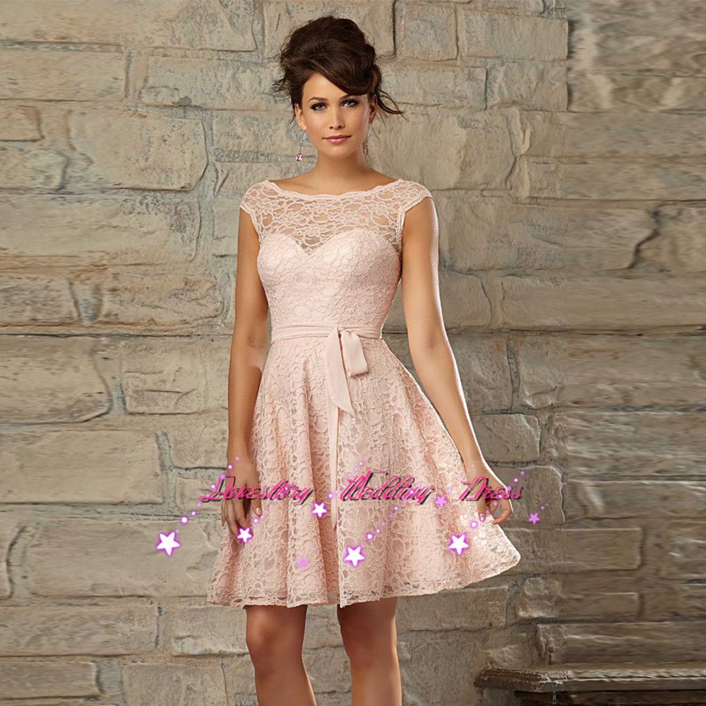 Pastel Pink Bridesmaid Dresses