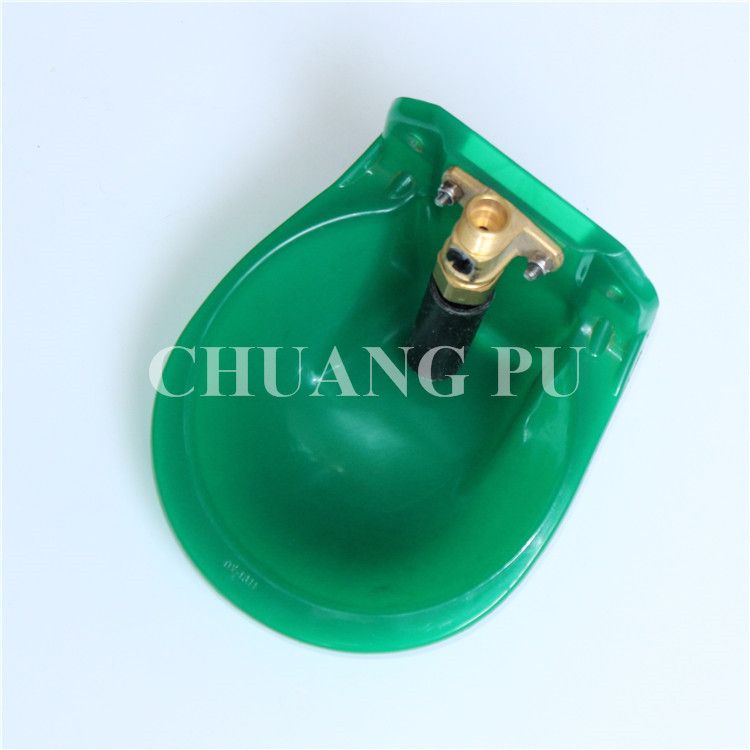 goat sheep drinking water bowl green color automatic plastic drinker