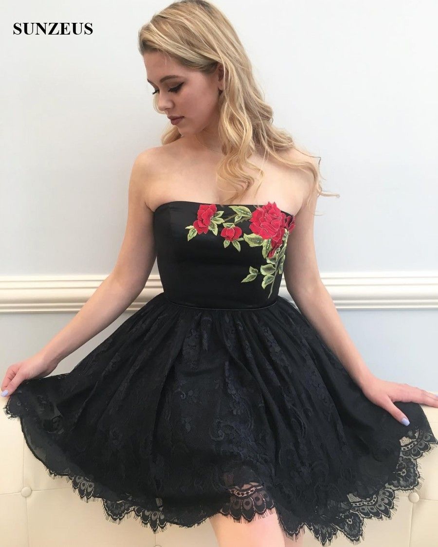 homecoming flowers for black dress