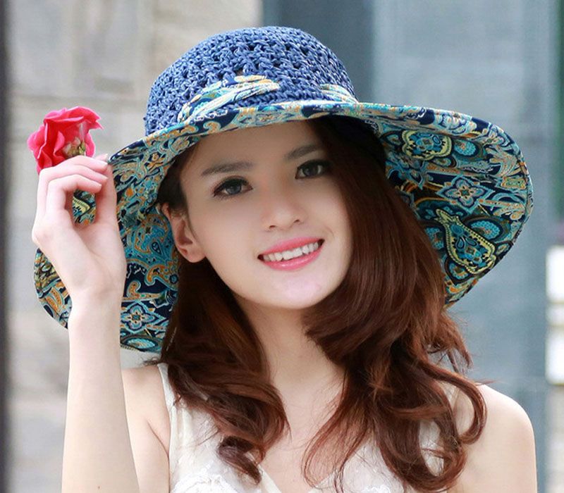 stylish girl with hat