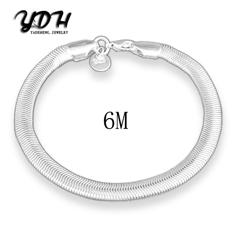 Regali Di Natale A Basso Prezzo.Acquista Hot 925 Sterling Silver Snake Chain 6 Mm X20cm Cool Street Style Gioielli Moda Regali Di Natale A Basso Prezzo Spedizione Gratuita A 1 02 Dal Linql Dhgate Com