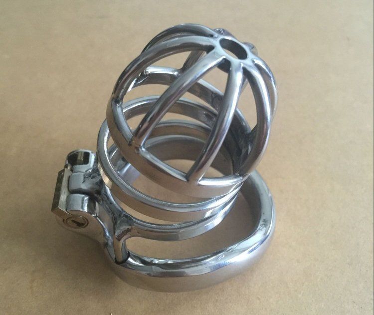 Male Chastity Belt Arc Shaped Cock Ring Stainless Steel Chastity Device ...