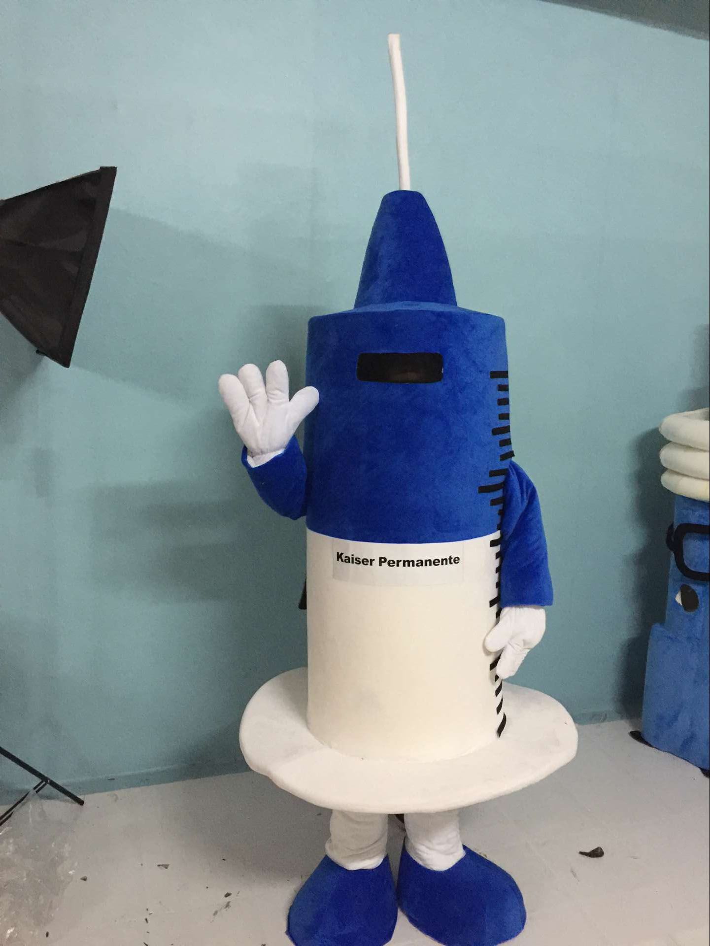 Brand New Syringe Mascot Costume for Adult Needle Cylinder Mascot Suit
