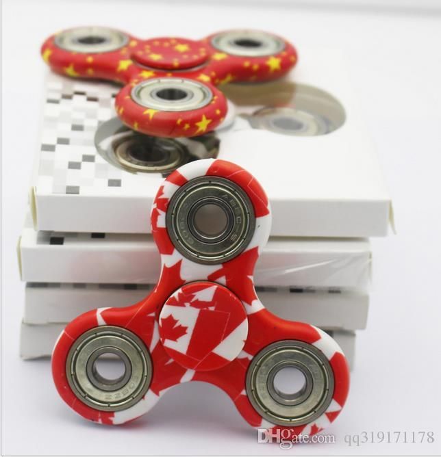 Spinning Top Camouflage Tri Cube Triangle Fid Spinner Hand