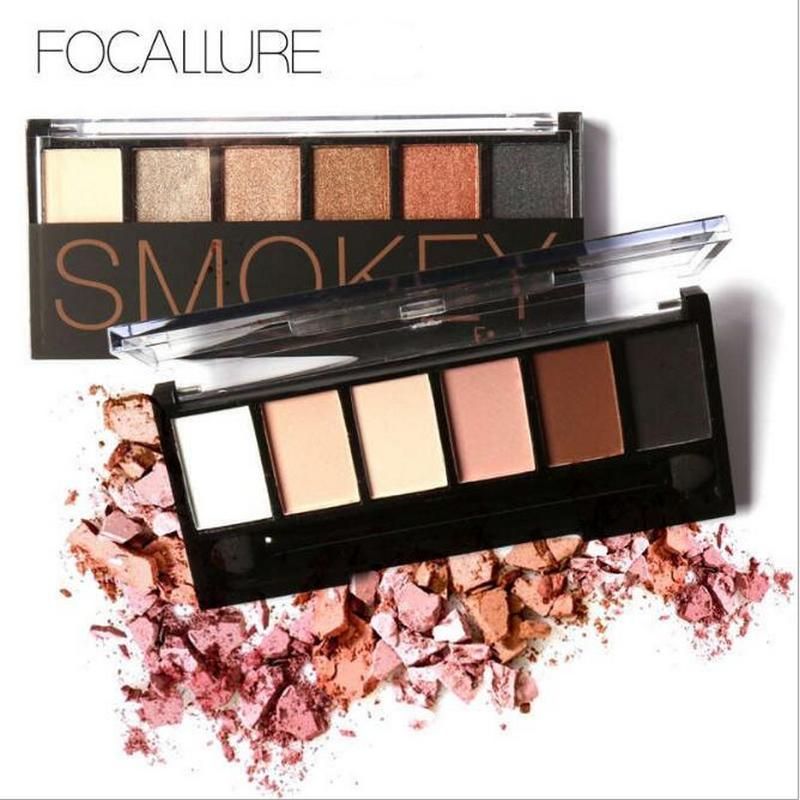 FOCALLURE Eyeshadow Palette Glamorous Smokey Eye Shadow Shimmer Colors