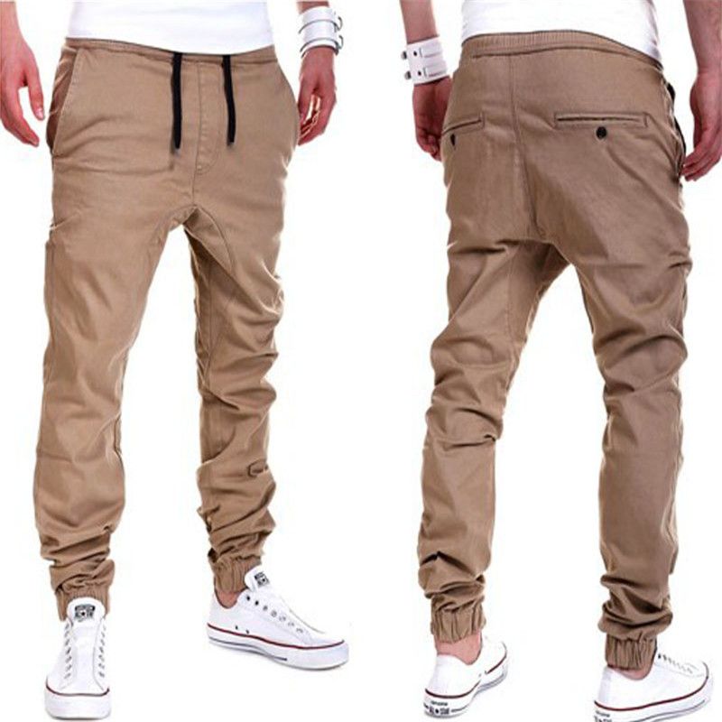 2019 Wholesale Plus Size Khaki Joggers Mens Khaki Pants Jogger Pants ...