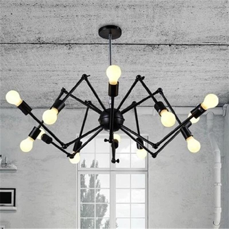 Adjule Der Chandelier Vintage Edison Light Ceiling Pendant Adjule Der Chandelier Vintage Edison Light Ceiling Pendant Retro Style Lighting Fixture 6 8 12 18 Heads Bedroom Hanging Lights