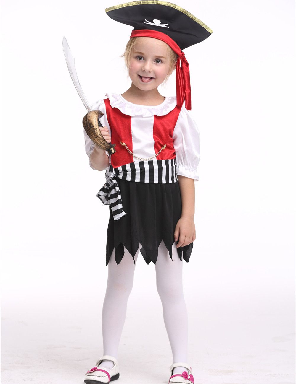 Rubber Fetish Store Toddler Pirate Girl Costume