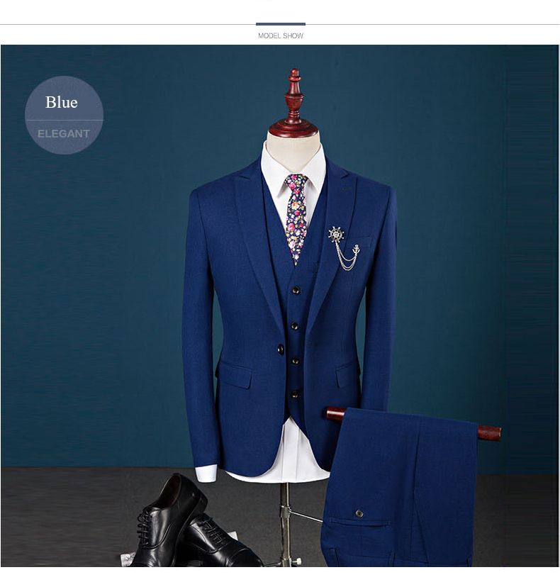 royal blue check coat pant