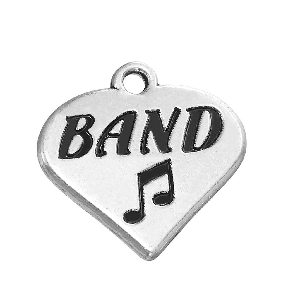 2019 Cool Style Charm Music Note Letter Engraved Band Words Rhodium Plated Heart Charm Fashion Pendant For Diy Necklace Celet Jewelry From Charmfactory 2019 Cool Style Charm Music Note Letter Engraved Band Words Rhodium Plated Heart Charm Fashion Pendant For Diy Necklace Celet Jewelry From Charmfactory