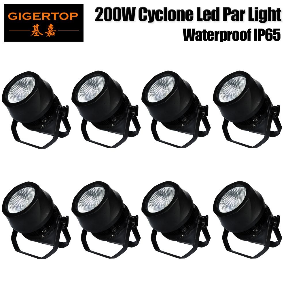 2019 8X 200W Stage Lights PAR White Color Wash Spot LED Waterproof