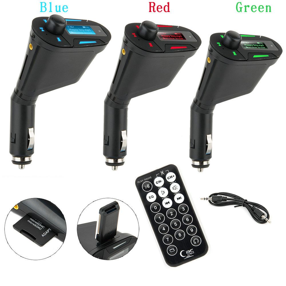 Car Audio Fm Transmitter Mp3 Player Wireless Remote Control Car Kit Usb