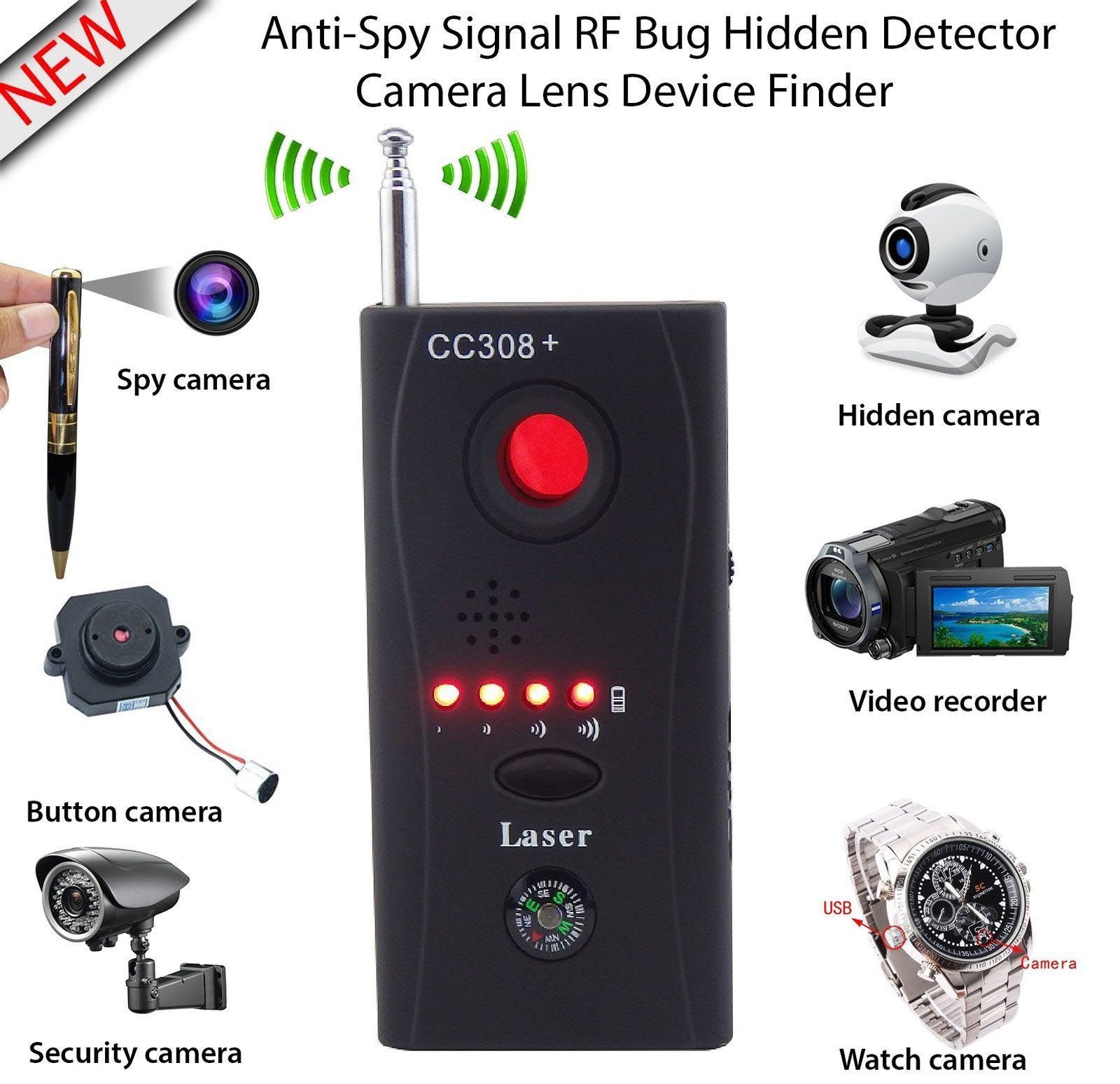 Wireless Full Frequency Radio Signal Detector GSM Device Finder Cam