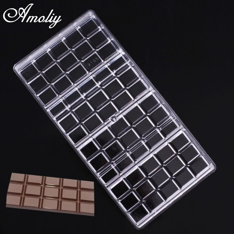 2020 Real Polycarbonate Chocolate Bar Mold Candy Jelly Mould Eco