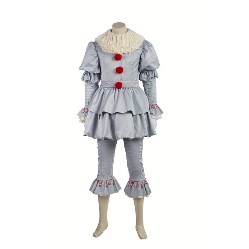 Cosplay Costume Stephen King's It Pennywise Full Suit Custom Made New Pennywise Costume Pattern Cosplay Costume Stephen King's It Pennywise Full Suit Custom Made New Pennywise Costume Pattern