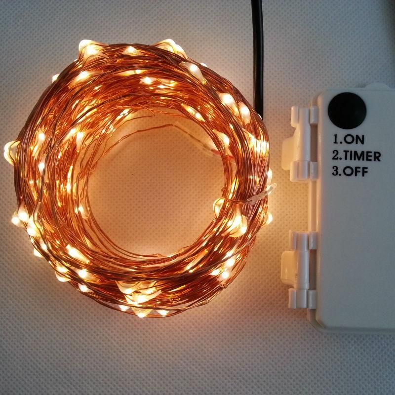 Outdoor Timer 20m 200 Led 3aa Battery Powered Copper Wire Fairy Outdoor Timer 20m 200 Led 3aa Battery Powered Copper Wire Fairy String Light Lamp Waterproof For Holiday Wedding Party C9